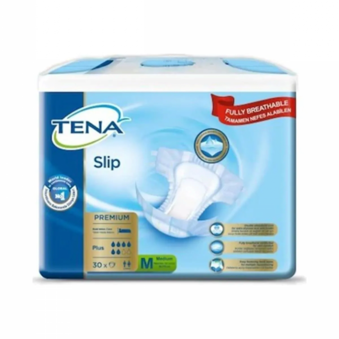 TENA Slip Premium Belbantlı Hasta Bezi M Beden 30 Adet-img