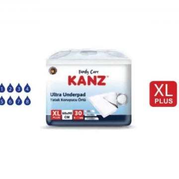 Kanz Hasta Yatak Koruyucu 60x90 1 Paket 30 Adet-img